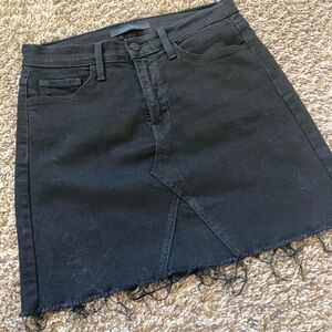 Black Denim Flying Monkey Skirt